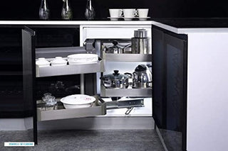 Avocetmobily Stainless Steel Magic Corner Pullout Storage & Organizer