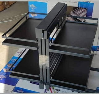 Avocetmobily Universal Magic Corner Soft Close with hinges, black flat wire