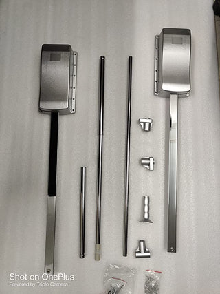 Avocetmobily Wardrobe Lifter Hanger Pull Down Metal Silver Product Width 115cm / Height 83cm