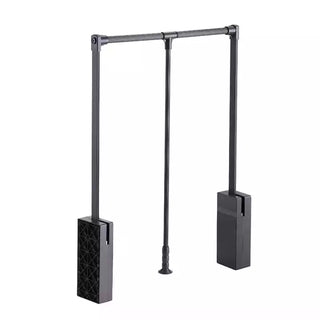 Avocetmobily Wardrobe Lifter Hanger Pull Down Metal Silver Product Width 115cm / Height 83cm