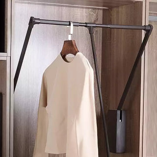 Avocetmobily Wardrobe Lifter Hanger Pull Down Metal Silver Product Width 115cm / Height 83cm