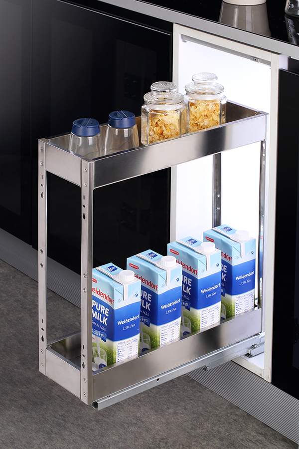 Avocetmobily Satin Bottle Pullout 2 Shelf Without Partition