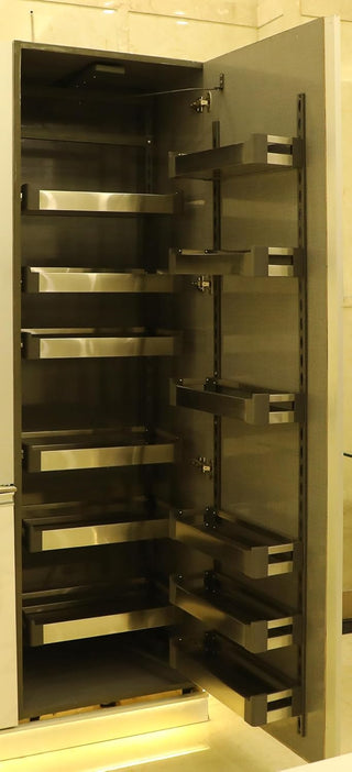 Avocetmobily Aluminium Rust Proof Soft Close Kitchen Pantry Unit Storage Drawer Unit - Cabinet Width Required 600mm 12 Baskets (Without Box)