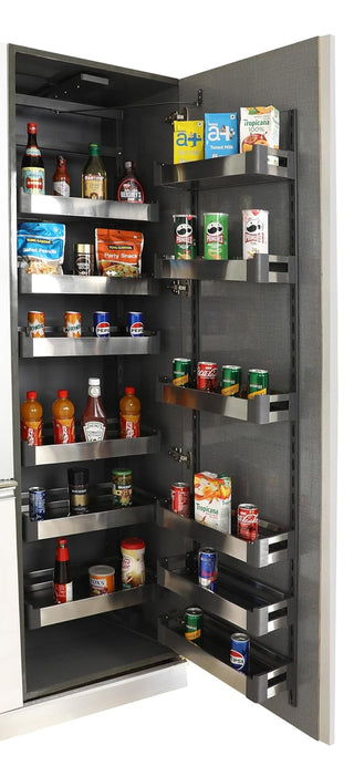 Avocetmobily Aluminium Rust Proof Soft Close Kitchen Pantry Unit Storage Drawer Unit - Cabinet Width Required 600mm 12 Baskets (Without Box)