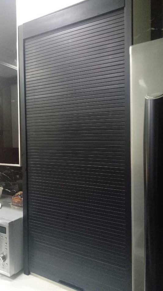 Avocetmobily PVC Roller Shutter Black 450/600mm x 1320mm Cabinet