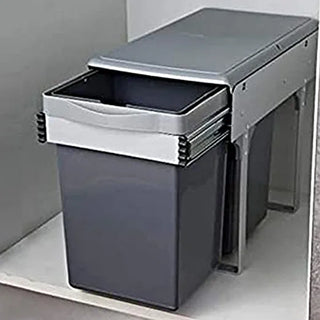 Avocetmobily sliding Pull-Out Waste Bin (250 x 452 x 365 mm) Pull Out Storage Kitchen Cabinet dust bin (Cabinet width 10")