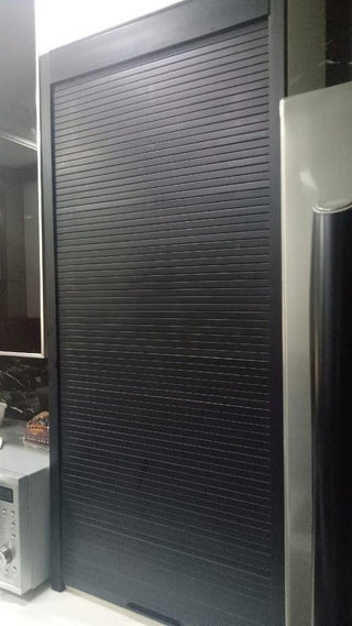Avocetmobily PVC Roller Shutter Black 450/600mm x 1320mm Cabinet