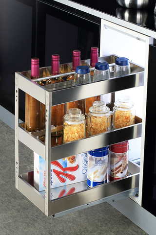 Avocetmobily Satin Bottle Pullout 3 Shelf