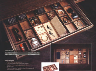Avocetmobily Modular Wardrobe Pull Out Jewellery/Hankeys/Watches Organiser Tray For Modular Wardrobes